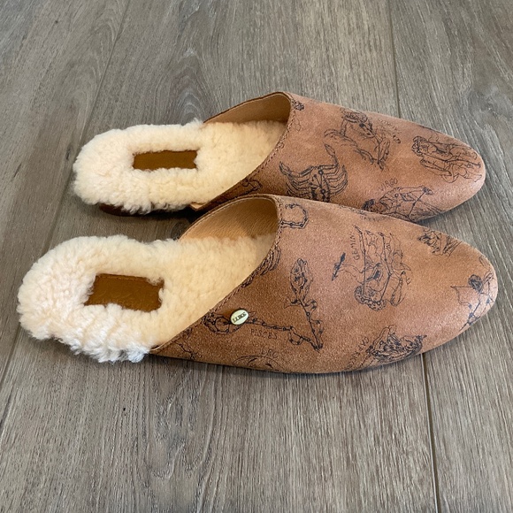AUSTRALIA LUXE COLLECTIVE Marcos Constellation Chestnut Mule Slipper Size 8 NWOT